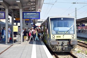 Ilztalbahn am Hauptbahnhof Passau | Foto: Hermann Schoyerer