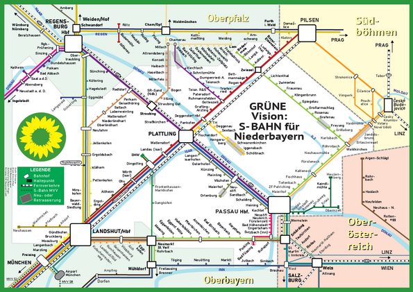 Grüne Vision: S-Bahn für Niederbayern