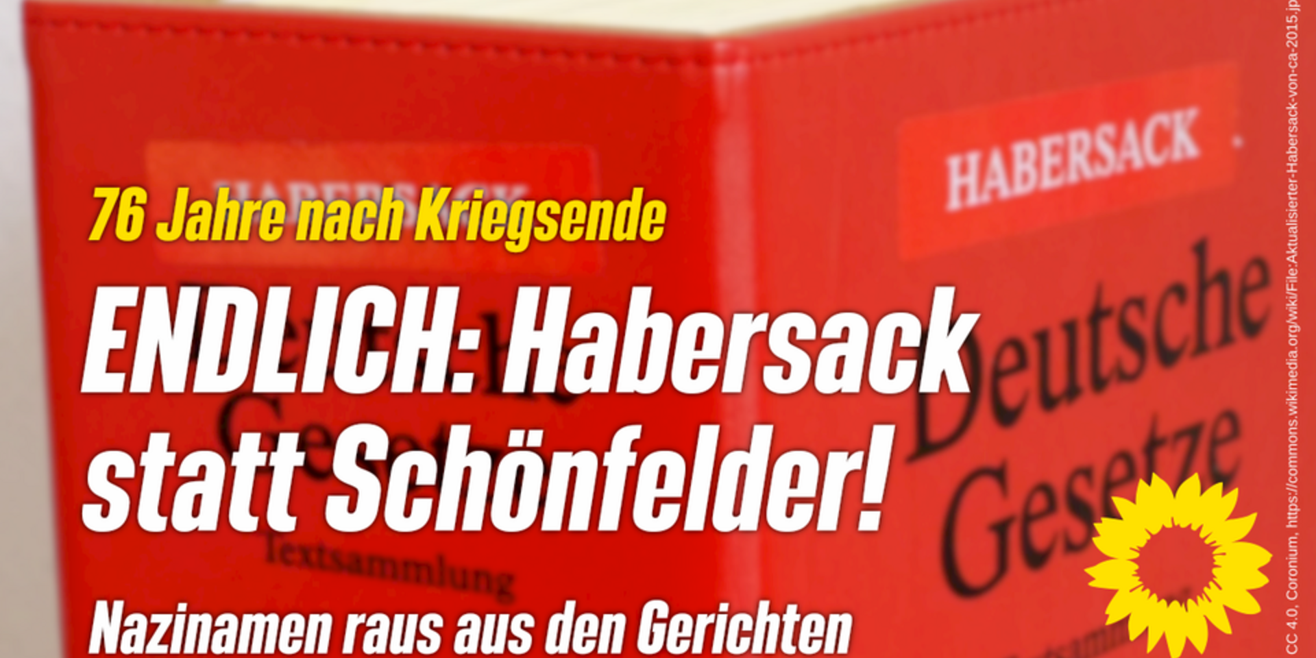 Endlich: Habersack statt Schönfelder